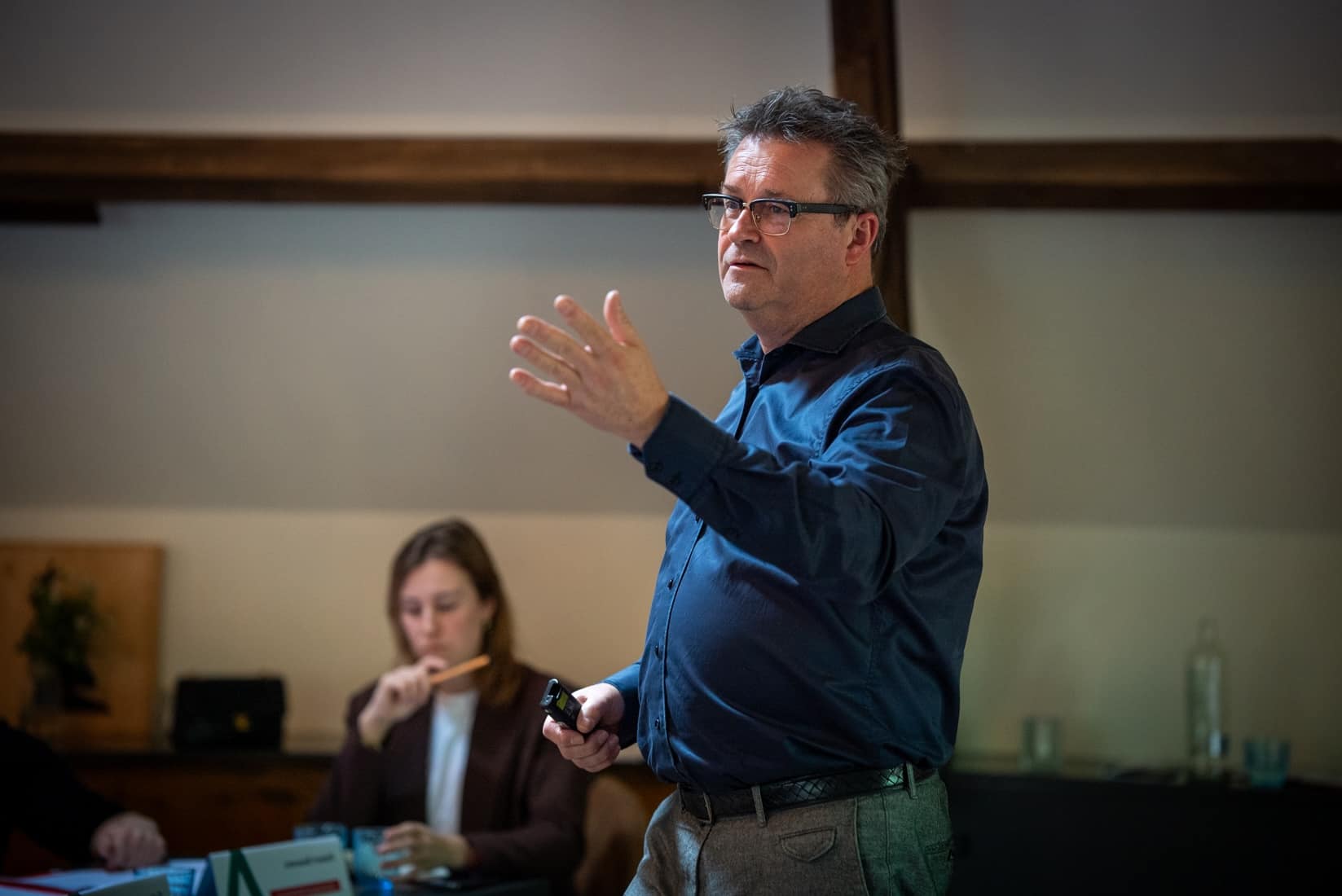 Eric Drossaert presentatie geven