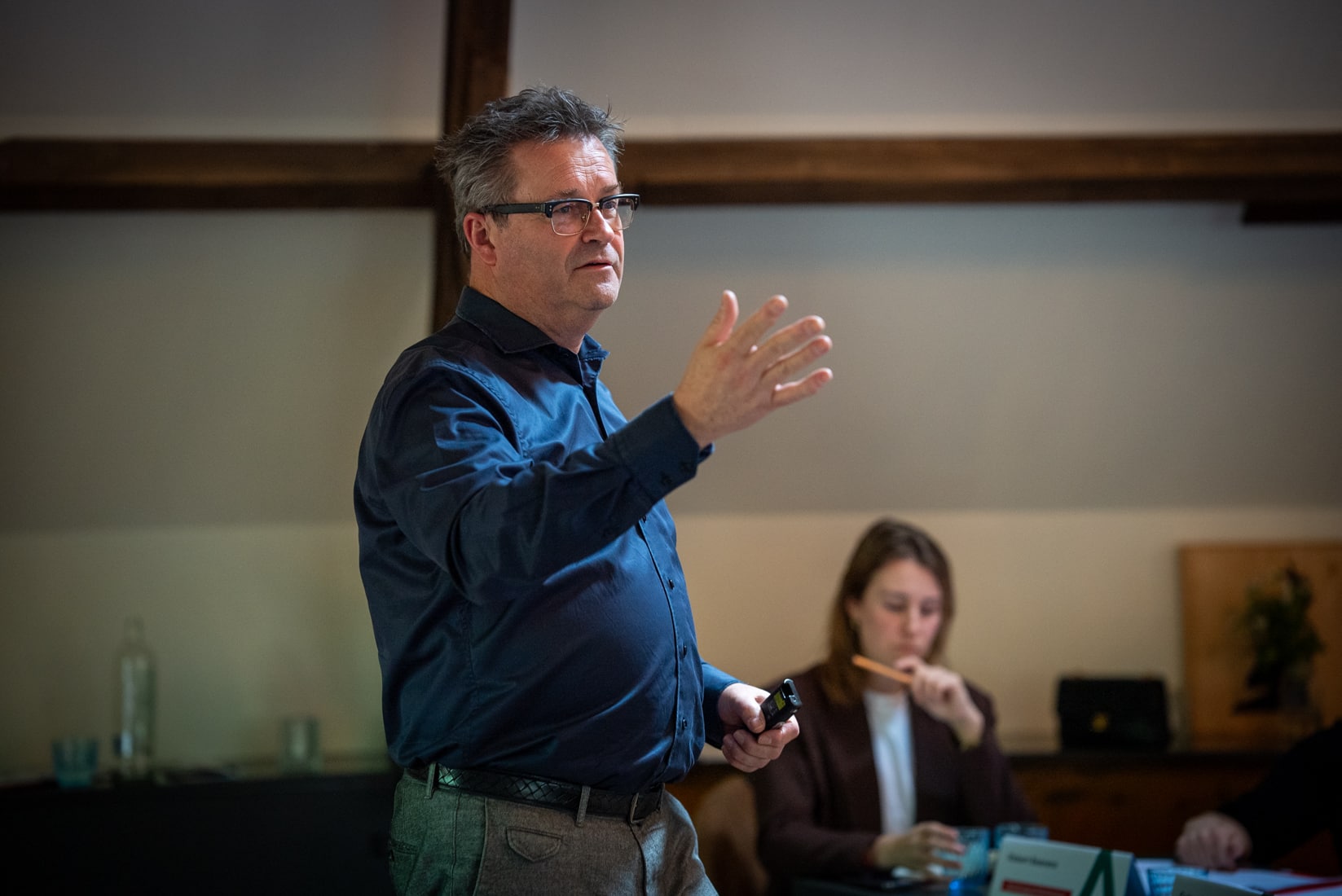 Eric Drossaert presentatie geven